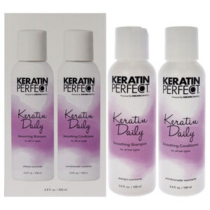 Keratin Daily Duo Keratin Perfect -2 Pc 3.4oz Shampoo, 3.4oz Conditioner